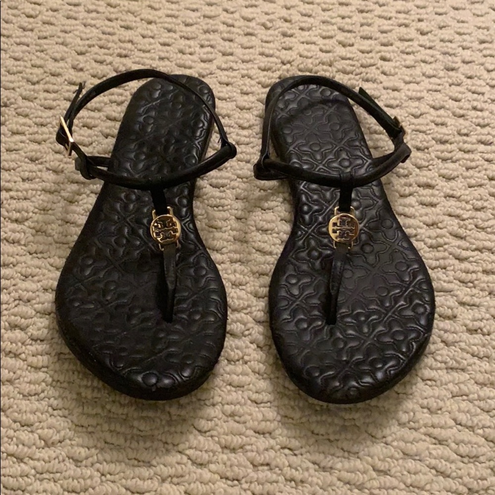 Tory Burch Black Thong Sandal - only worn twice